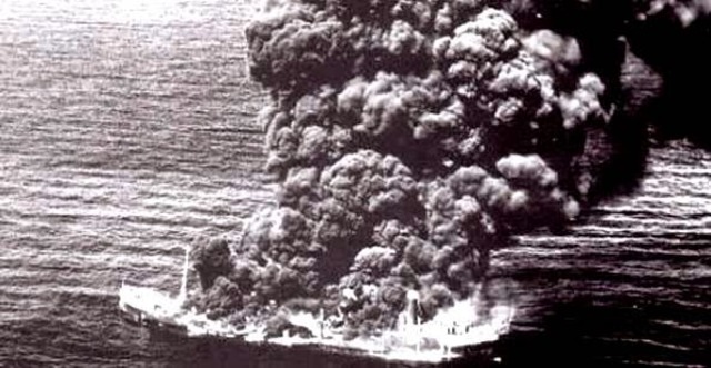 Hundimiento del buque Potrero del Llano