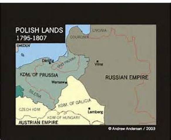 Russia obtains Polish land uner Catherine's rule