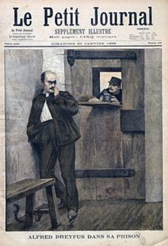 Captain Alfred Dreyfus found guilty of espionage.