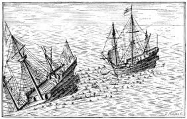 Arrival of Dutch Slave Ship