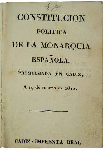 Constitución Política de la Monarquía Española