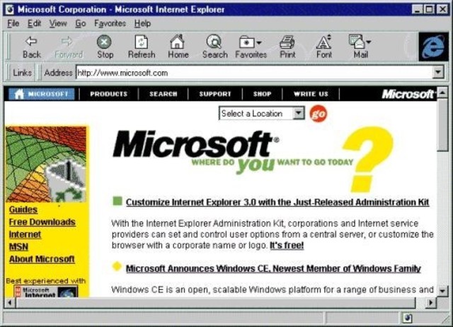 Internet Explorer 3