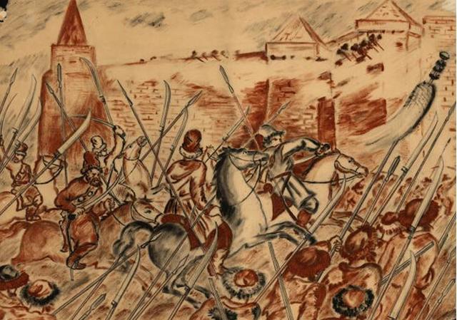 Осада Тулы под предводительством И.И. Болотникова.