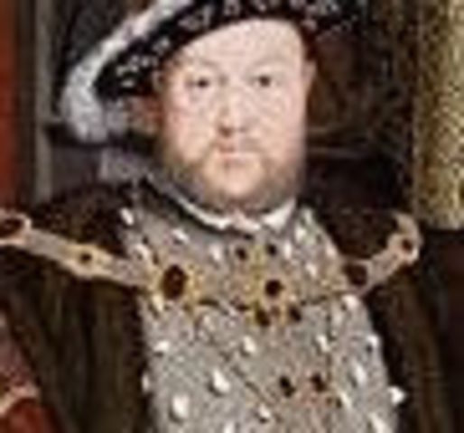 Henry VIII becomes the king of England