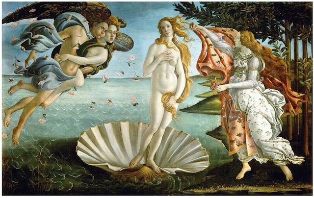Botticelli completes the Birth of Venus