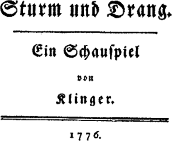 Publicación del libro "Sturm und drang"