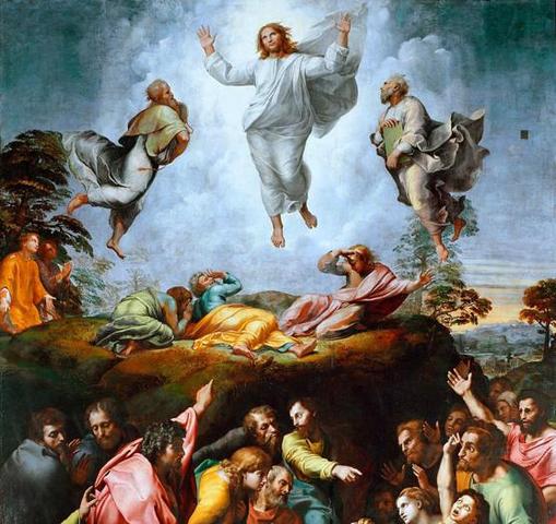 Rapheal paints the Transfiguration