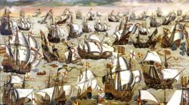 King Phillip II of Spain assembles the Spanish Armada