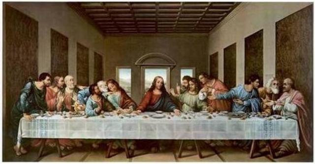 Da Vinci Paints The Last Supper