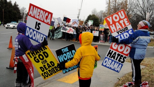 Westboro Baptist Church protests are legal.