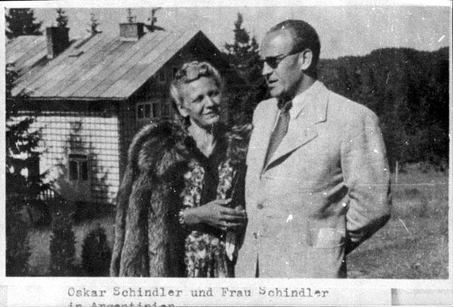 *Schindler and his wife moved to Argentina
