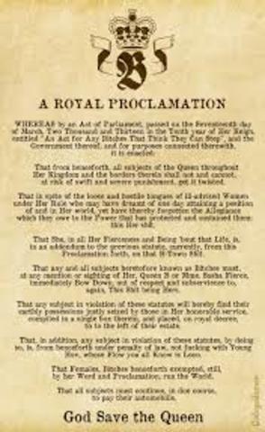 The Royal Proclamation (part 2)