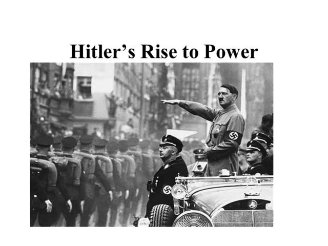 Adolf Hitler's rise to power in Germany