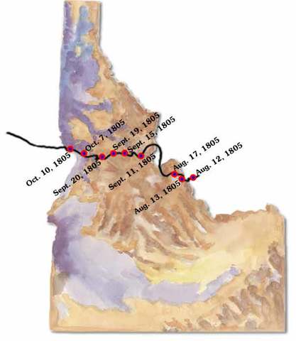 Hungry near present day Weippe, Idaho.