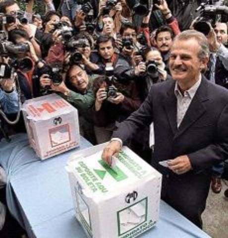 El PRI pierde las elecciones presidenciales.