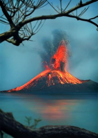 Krakatoa volcano