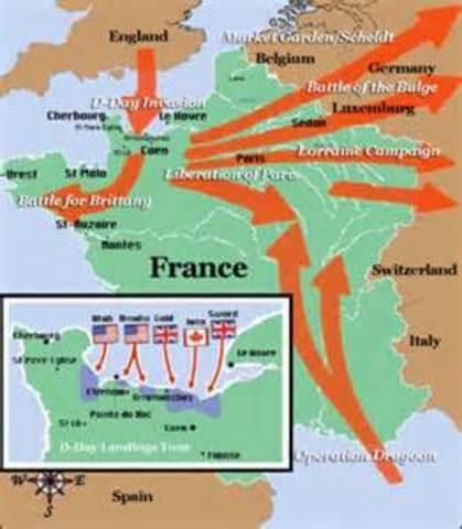 Germany and Italy's invasion of France