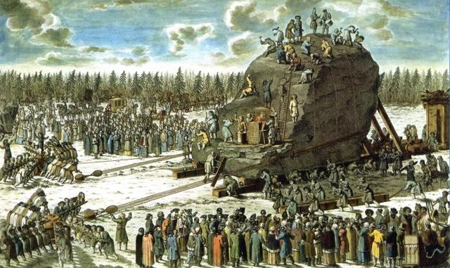 Serfs killed because of Foundation of St. Petersburg