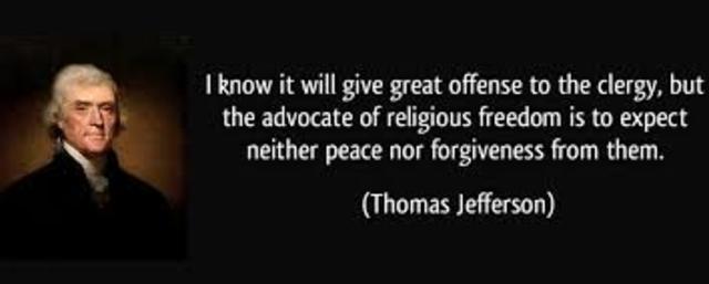 Thomas Jefferson religious freedom