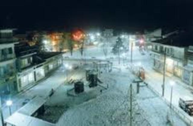 The small icy village