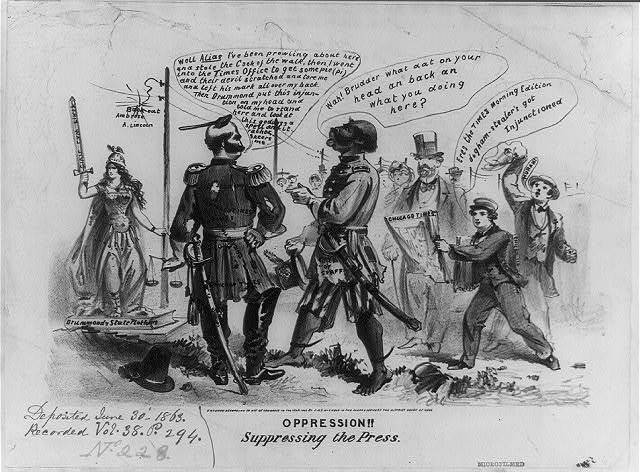 The Suspension of the Chicago Times by General Burnside