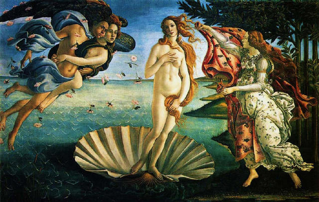 Botticelli completes The Birth of Venus