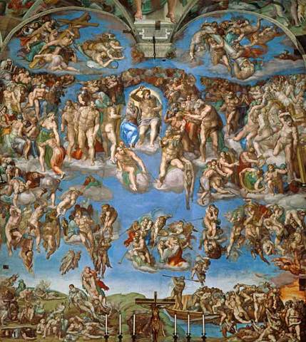 The Sistine Chapel's painting is started by Michelangelo