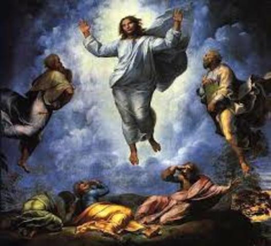 rapheal paints the transfiguration
