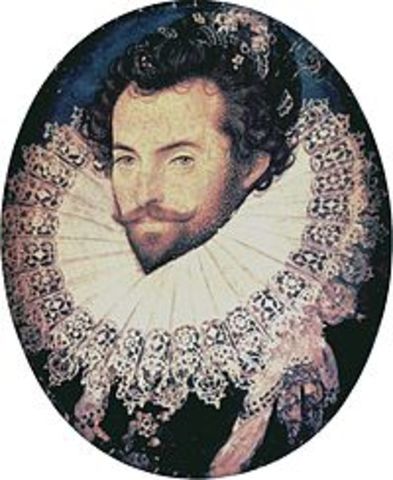 Sir Walter Raleigh tries to establish Roanoke (present day North Carolina