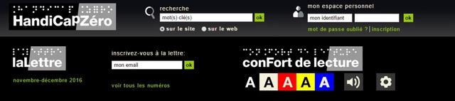 Handicapzéro lance son site accessible aux personnes en situation de handicap