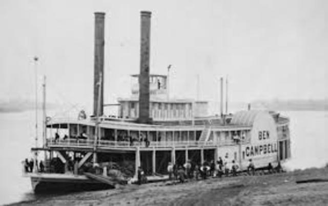 George Stephenson builds the first practical steamboat