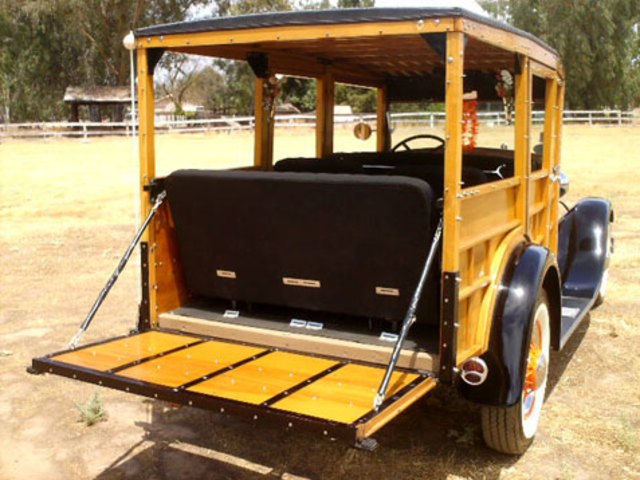 Ford introduces the first station wagon that has a boxy wooden body