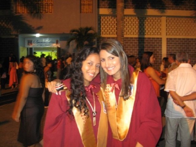 I finished high school and celebrated with my parents and friends