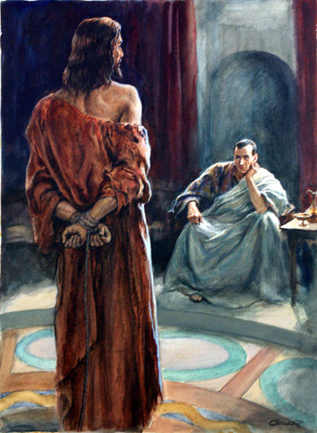 Jesus before Pilate (Mattew 27:11-26)