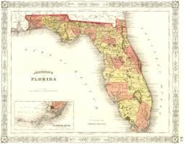 Spain sells part of Florida to U.S.
