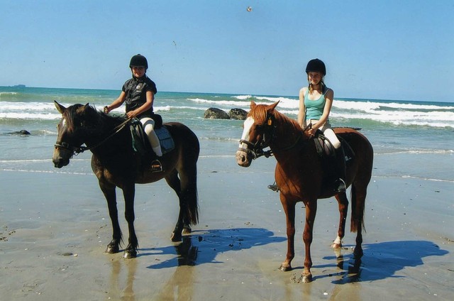 First trek on the beach