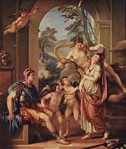 Venus giving Paris Helen as his wife by Hamilton (1782–1784)