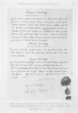 Treaty of Georgievsk Signed