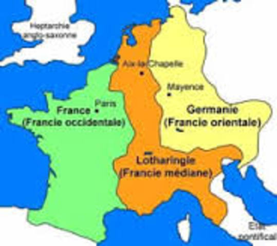 Treaty of Verdun signed