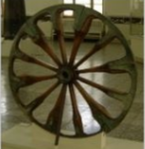 1000 avant JC roue de lage de fer