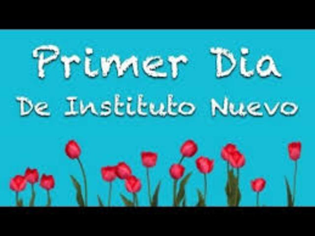 mi primer dia de instituto