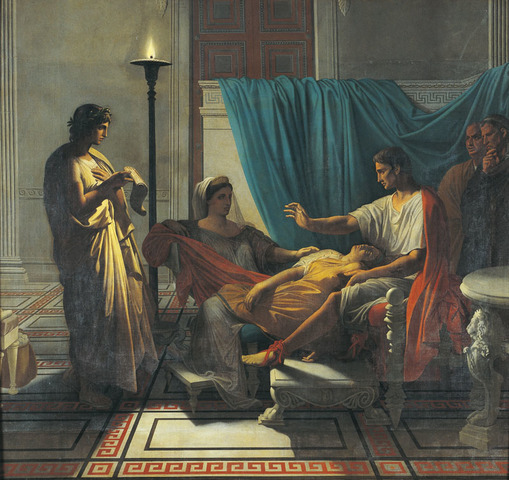 Virgil Reading to Augustus is Painted