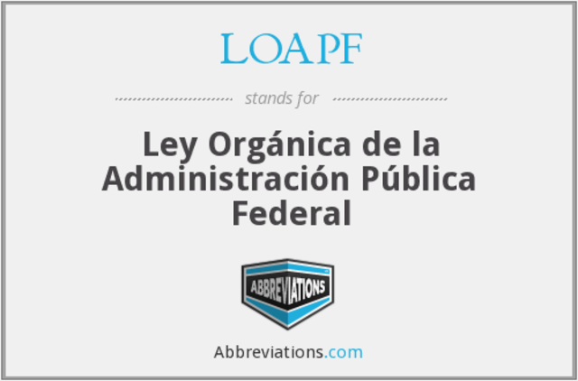 Primera etapa de Ley de la Administración Publíca