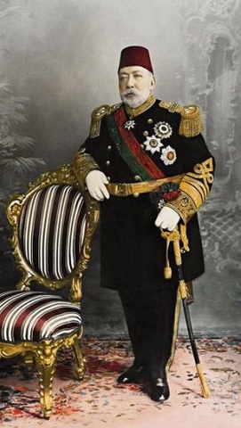 Mehmed V sides with the Central Powers during World War I
