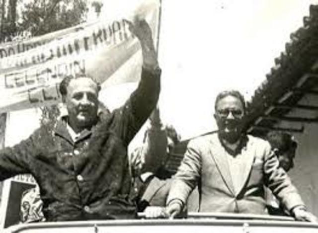 Elecciones postulando haya de la torre y belaunde