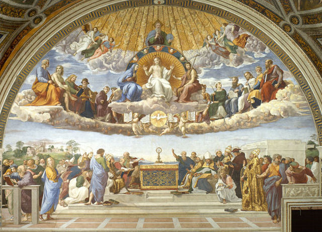 Stanza della Segnatura, with frescoes by Raphael