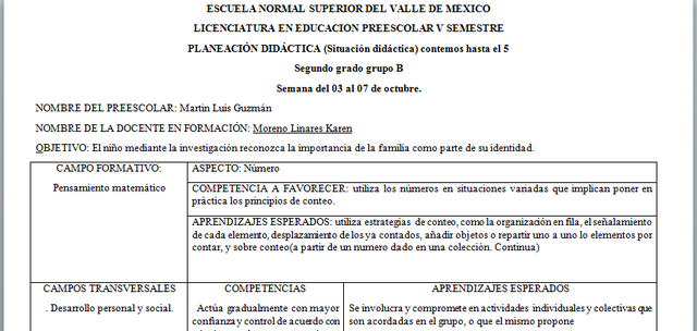 Entrega de planeciones