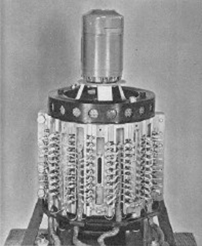 Memoria de tambor magnético.