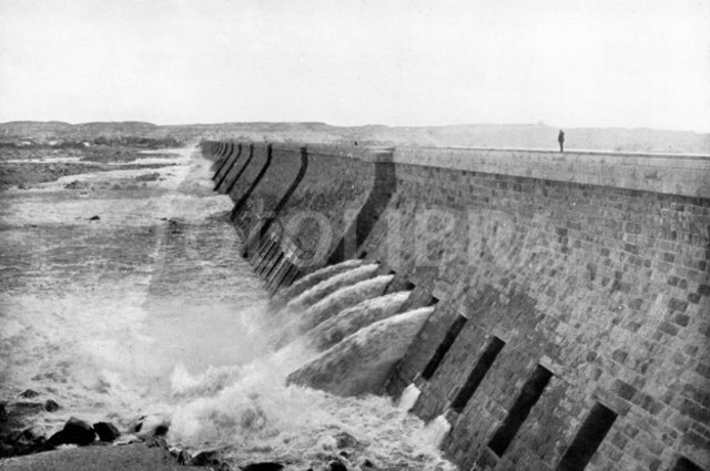 The Aswan Low Dam was opened after it was built by the British. It is built along the Nile River. The purpose of the Aswan Low River was to break from traditional irrigation methods.
