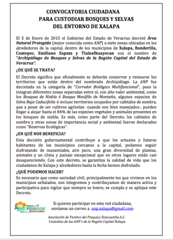 Convocatoria ciudadana